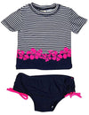 Osh Kosh B'gosh - Baby Girls 2 Piece Rashguard Swimsuit Set