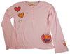 Junk Food - Big Girls' Long Sleeve Henley Tee Shirt