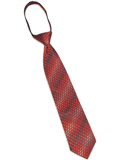 Perry Ellis - Little Boys Adjustable Silk Tie, Red, Navy 31591-onesize