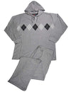 Hanes - Mens Long Sleeve Hoodie and Pant Sleep Set