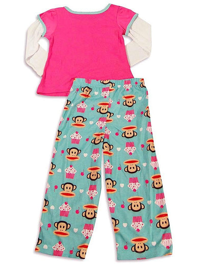 Paul Frank - Little Girls Long Sleeve Monkey Pajamas