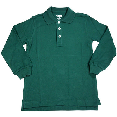 French Toast Boys Long Sleeve Pique Polo