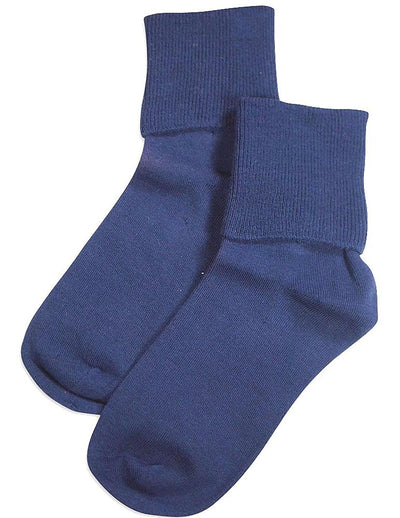 Tic Tac Toe - Big Girls' Turn Cuff Socks