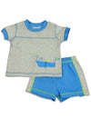 Cloud Mine - Baby Boys Short Sleeve Stripe Short Set