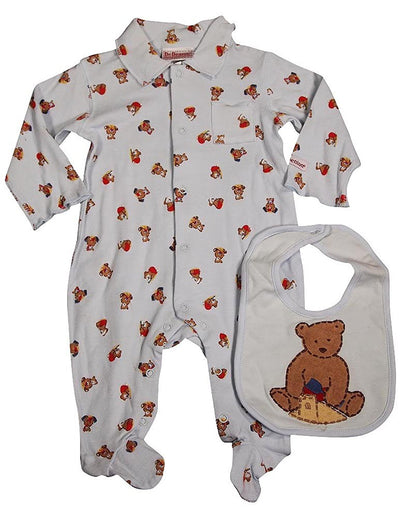 Dr. Denton - Baby Boys Long Sleeve Footed Coverall