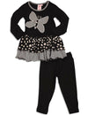 Me Me Me by Lipstik - Little Girls Long Sleeve Pant Set Asst Fabrics