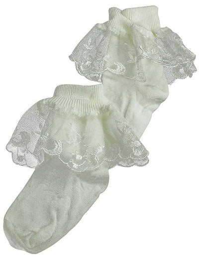 Christian Dior - Little Girls Lace Cuff Sock