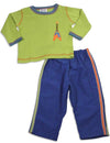 Mis Tee V-Us - Baby Boys Long Sleeve Pant Set