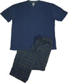 Chaps - Mens Short Sleeve Jersey Knit 2 Piece Pajama Sleep Set