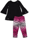 Me Me Me by Lipstik - Little Girls Long Sleeve Pant Set Asst Fabrics