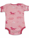 Horse Print Onesie for Baby Girls'