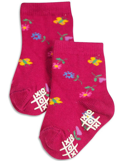 Tic Tac Toe - Little Girls' Striped Ankle Sock