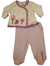 Happi by Dena - Baby Girls 2 Piece Velour Pant Set