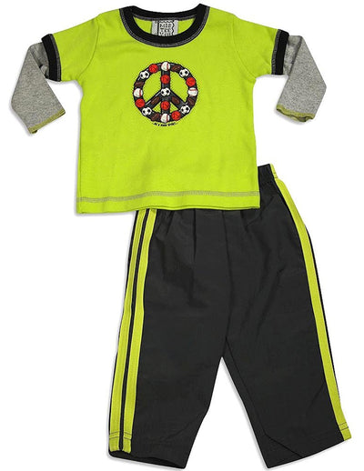 Mis Tee V-Us - Baby Boys Long Sleeve Pant Set