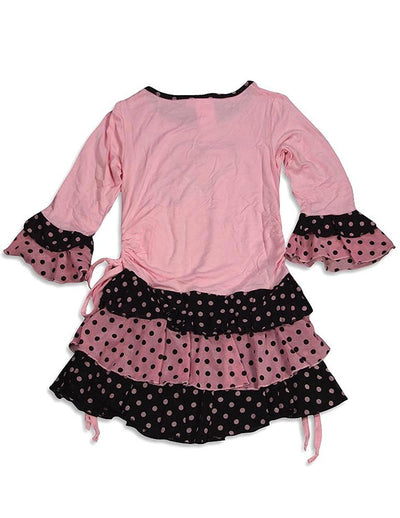 Me Me Me by Lipstik - Little Girls Long Sleeve Dress Asst Fabrics