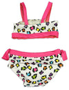 Pink Platinum - Baby Girls 2 Piece Leopard Bikini Swimsuit