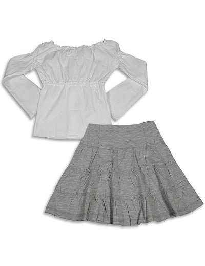 Mish - Little Girls Long Sleeve Skirt Set