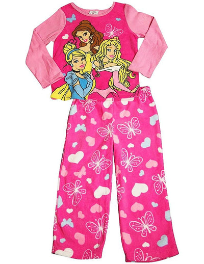 Disney Princess - Big Girls LS Fleece Pajamas