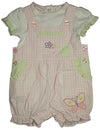 Baby Headquarters - Baby Girls Short Sleeve Coverall Set