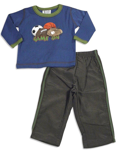 Mis Tee V-Us - Baby Boys Long Sleeve Pant Set