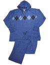 Hanes - Mens Long Sleeve Hoodie and Pant Sleep Set