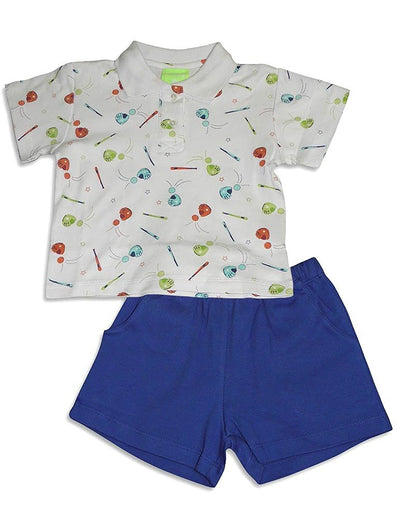 Snopea - Baby Boys Short Sleeve Baseball Short Set