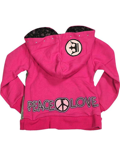 Wild Mango - Little Girls Punk Princess Zip-up Hoody Jacket