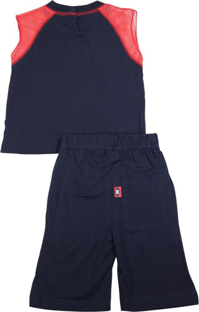 Mish Mish Baby Boys Infant Cotton Knit Sleeveless Tee Short Sets