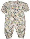 New Potatoes - Baby Boys Long Sleeve Cotton Coverall - 4 Fun Patterns - 30 Day Guarantee