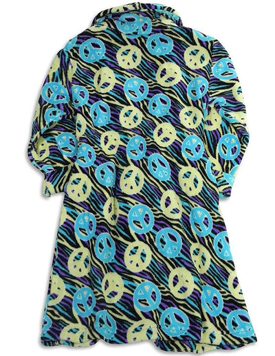 Sweet n Sassy - Little Girls' Peace Signs Robe