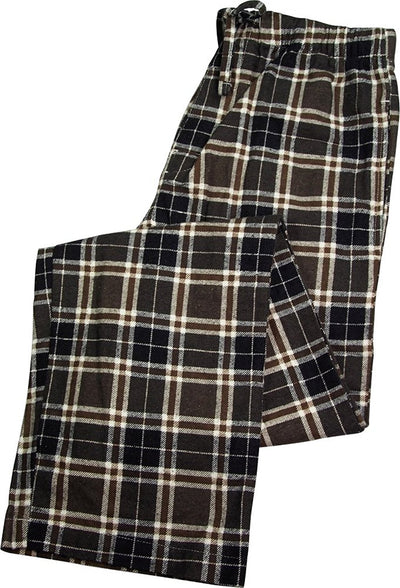 B O P J. - Mens Value Printed Plaid Flannel Sleep Lounge Pant