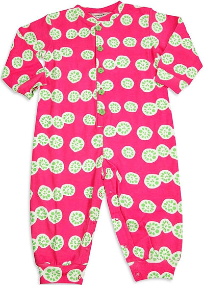 New Potatoes - Baby Girls Long Sleeve Cotton Coverall - 9 Fun Patterns - 30 Day Guarantee