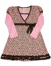 Me Me Me by Lipstik - Little Girls' Long Sleeve Leopard Dress