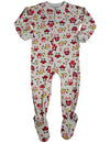 Sara's Prints - Little Girls Long Sleeve Footed Coverall