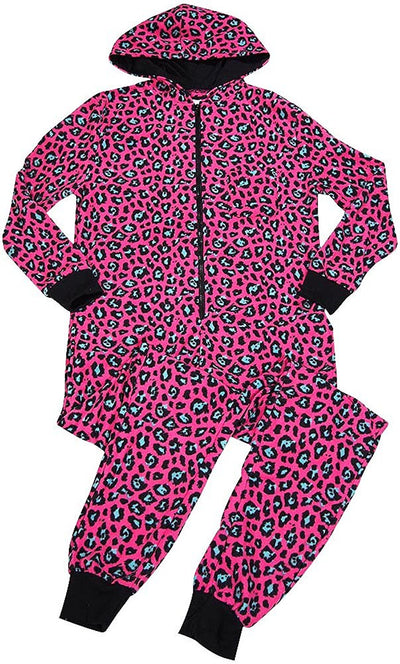 B O P J. - Ladies Cozy Hooded Micro Fleece Sleep Onesie PJ