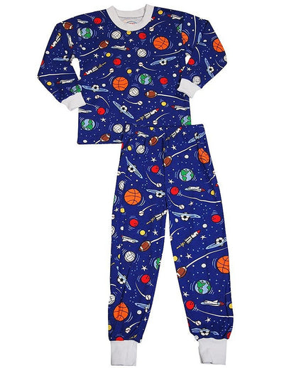 Sara's Prints - Little Boys Long Sleeve Pajamas