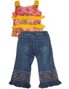 Bianni - Little Girls' Tank Denim Capri Set