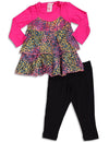 Me Me Me by Lipstik - Little Girls Long Sleeve Pant Set Asst Fabrics