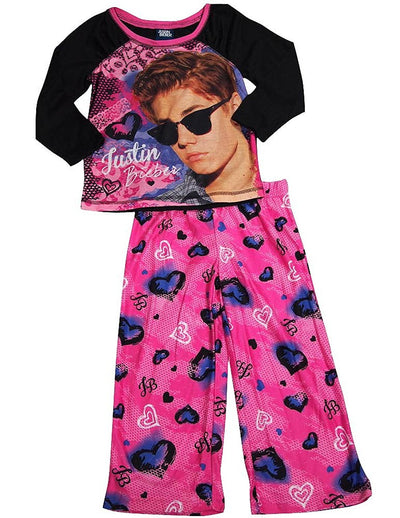 Justin Bieber - Big Girls' Long Sleeve Justin Bieber Pajamas