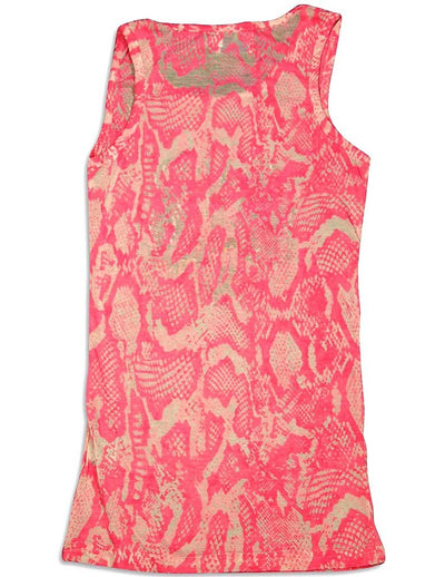 Purple Orchid - Big Girls' Burnout Tank Top