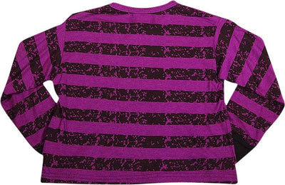 Purple Orchid - Little Girls Long Sleeve Cropped Top