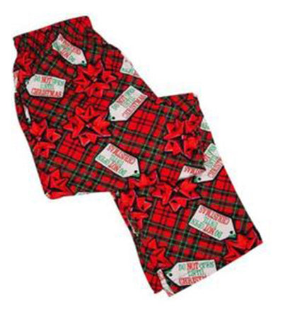 Fun Boxers-Mens Do Not Open Lounge Pants, Red 37223