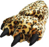 Norty Grizzly Bear Stuffed Animal Claw Slippers - Plush Paw Slippers - Furry Animal Slippers - Toddlers, Kids & Adults - Fun Costume Play & Everyday Wear