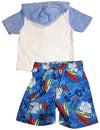 Baby Buns - Little Boys 2PC SPF 50 Swimsuit Set