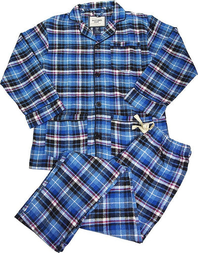 B O P J - Mens Long Sleeve Flannel Pajamas