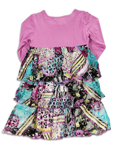 Lipstik Little Girls' - Little Girls' Long Sleeve Tiered Dress