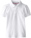 French Toast Girls' Short Sleeve Stretch Pique Polo