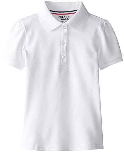 French Toast Girls' Short Sleeve Stretch Pique Polo