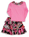 Lipstik Girls - Girl Long Sleeve Skirt Set