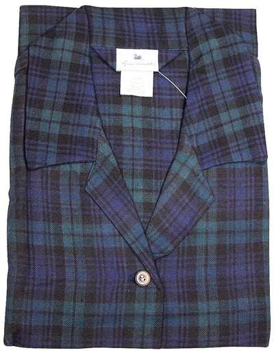 Gloria Vanderbilt - Ladies Plus Shorty Plaid Flannel Pajamas